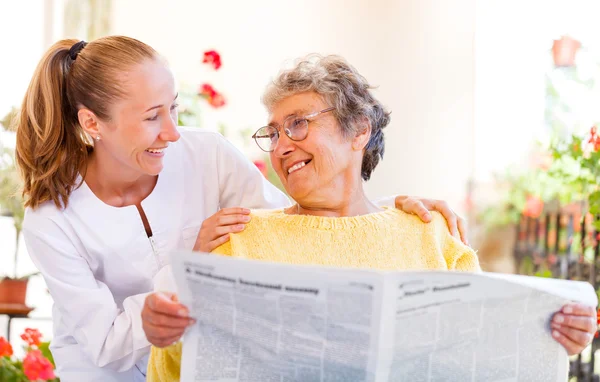 Elderly home care — Stock Photo, Image