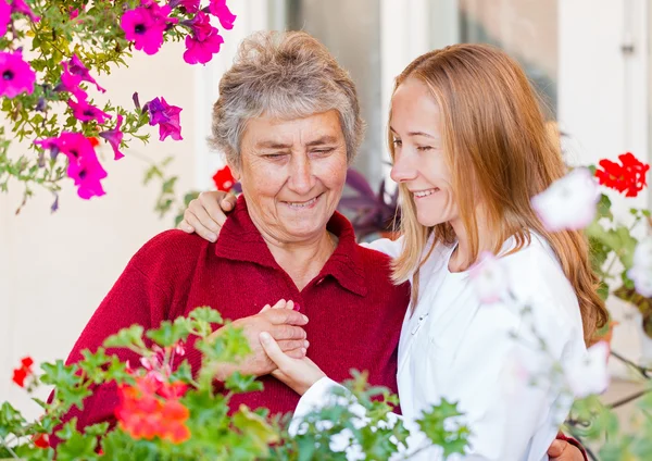 Elderly care — Stock Photo, Image