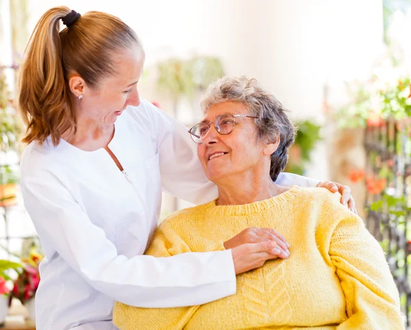 Elderly home care — Stock Photo, Image