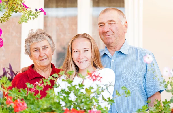 Happy elderly couple — Stock Photo, Image