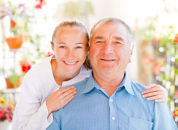 Elderly home care — Stock Photo, Image