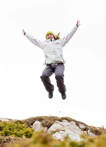 Salto ragazza — Foto Stock