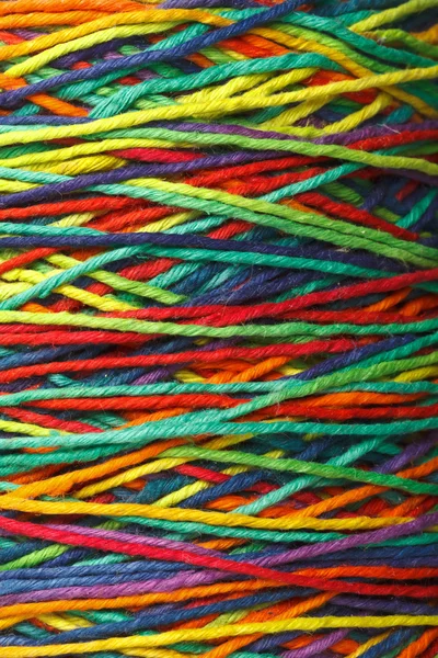 Multicolored yarn roll — Stock Photo, Image