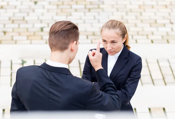 Waarschuwing op het werk — Stockfoto