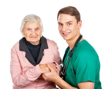 Elderly care clipart