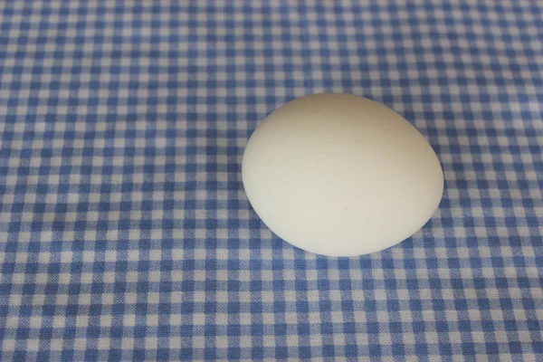 Tavuk yumurtası masanın üstünde.