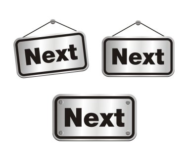 Sonraki - gümüş işaretleri