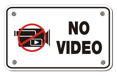 video dikdörtgen işaret yok