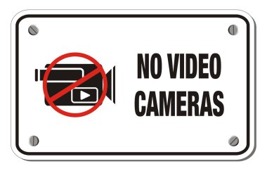 video kameralar dikdörtgen işaret yok