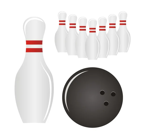 Bowling takımı — Stok Vektör