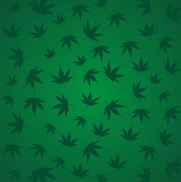Marihuana, canabis, patrón de ganja — Archivo Imágenes Vectoriales