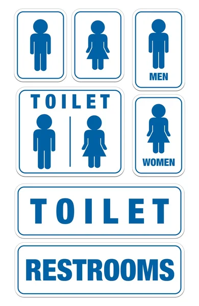 Set de semne de toaletă — Vector de stoc