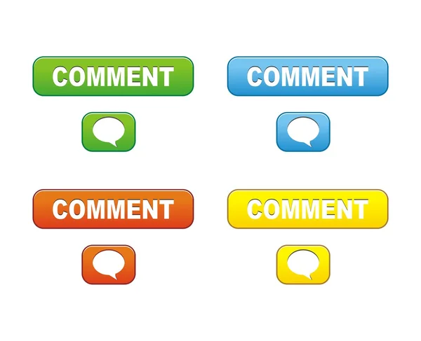 Boutons commentaires — Image vectorielle