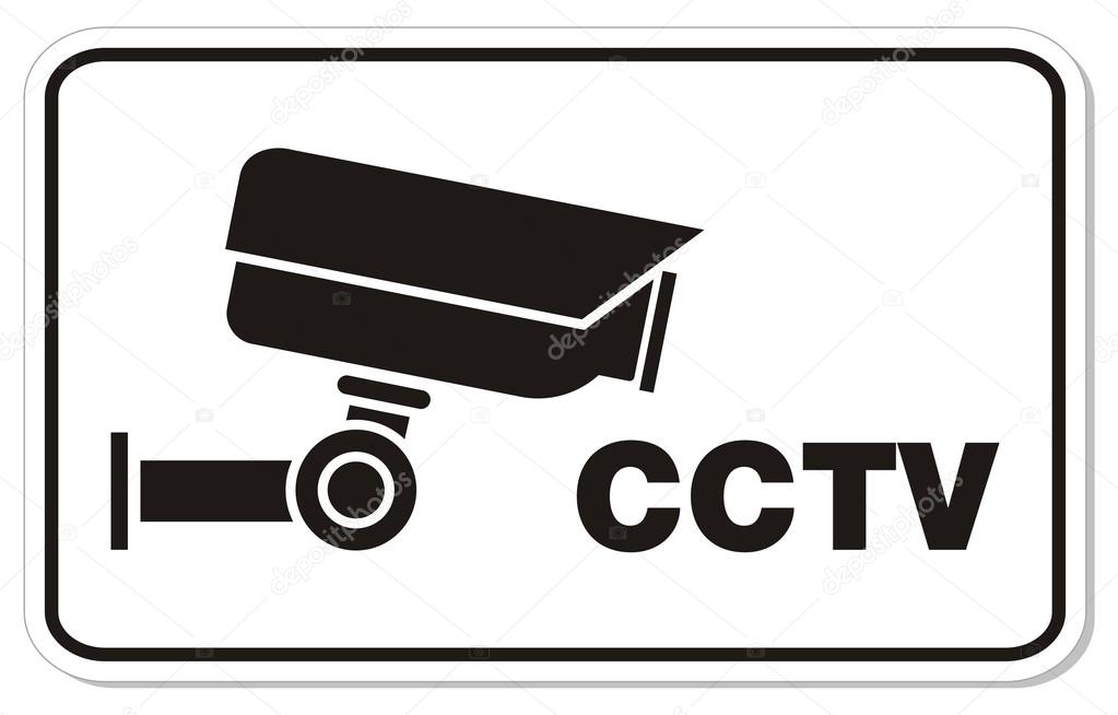 CCTV sign - rectangle sign