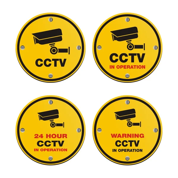Signo de círculo de CCTV Vector de stock