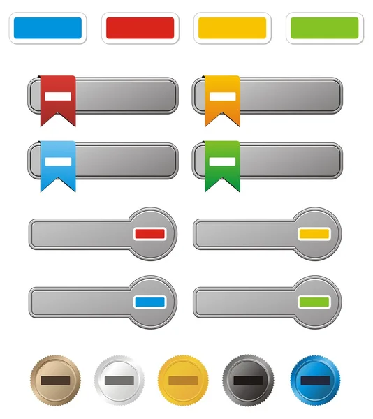 Kit bouton Minus — Image vectorielle