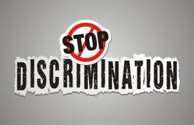 stop ayrımcılık poster, beckdrop, afiş