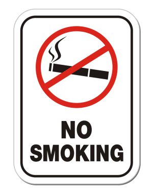 Sigara işareti yok.