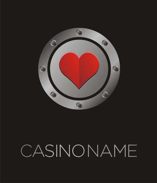 Srdce plakát kasino, pozadí, plakat, pozadí, banner — Stockový vektor