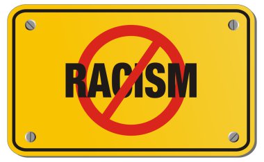 ırkçılık işareti - işaretleri sarı