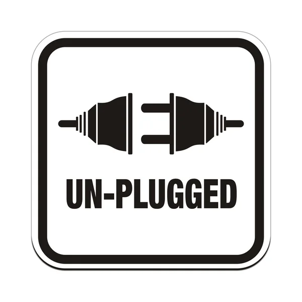 Un plugged signs — Stock Vector