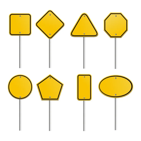 Sinal amarelo —  Vetores de Stock