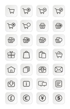 e-ticaret Icon Setler