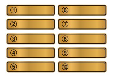 sayı adım, altın işaret stili