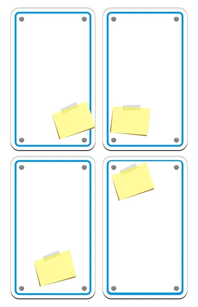 蓝色条纹 web 箱 — 图库矢量图片