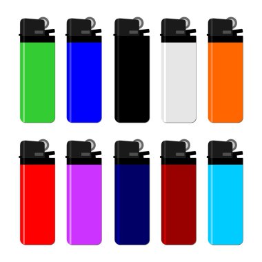 Colourful lighter clipart
