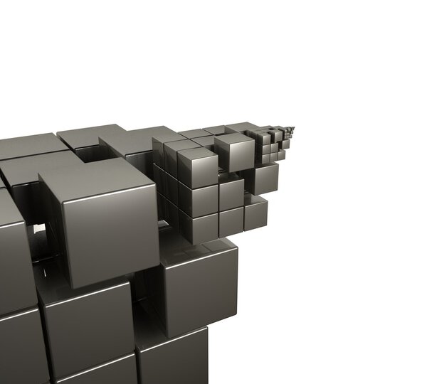 3D cubes background