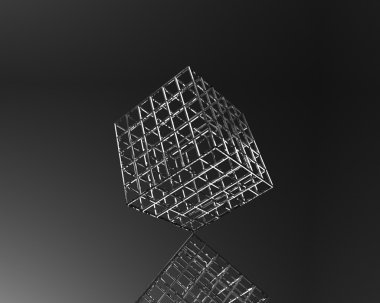 3D küp arka plan