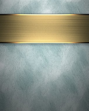 Altın kayış ile mavi arka plan