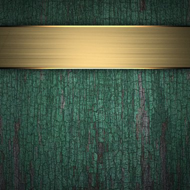 Altın bant ile ahşap arka plan