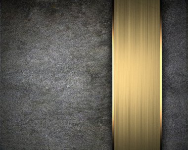 altın metal çerçeve ile arka plan duvar