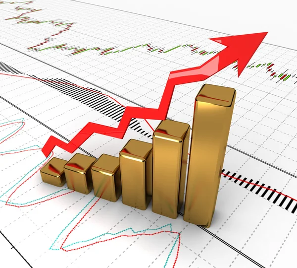 Gráfico, diagrama — Foto de Stock