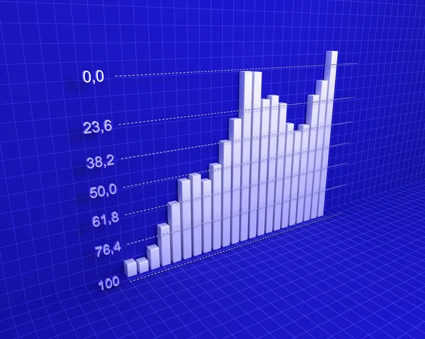 Gráfico, diagrama (número Fibonacci ) — Fotografia de Stock