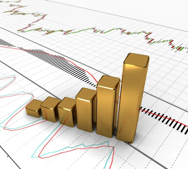 Gráfico, diagrama — Foto de Stock