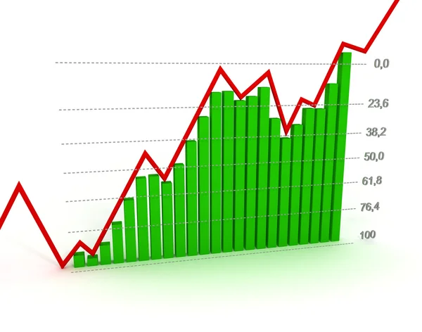 Gráfico, diagrama (número Fibonacci ) —  Fotos de Stock