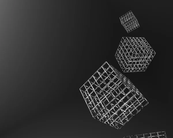 3D cubi sfondo — Foto Stock