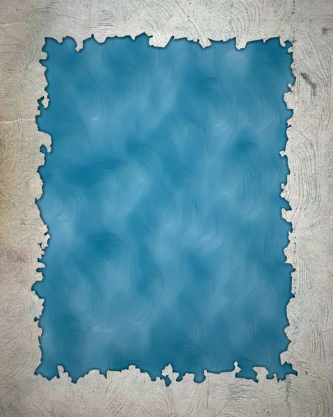 Vintage frame isolated on Blue background — Stock Photo, Image
