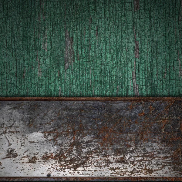 Rust Band on wood texture — Stock Photo, Image