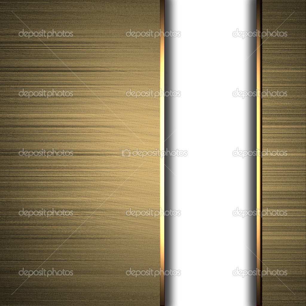 Gold background with white texture stripe layout
