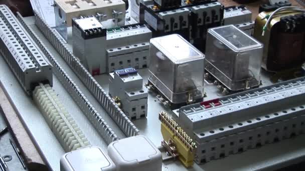 Work of high voltage equipment — Stock Video