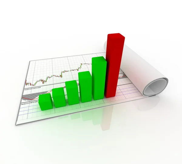 Gráfico, diagrama — Fotografia de Stock