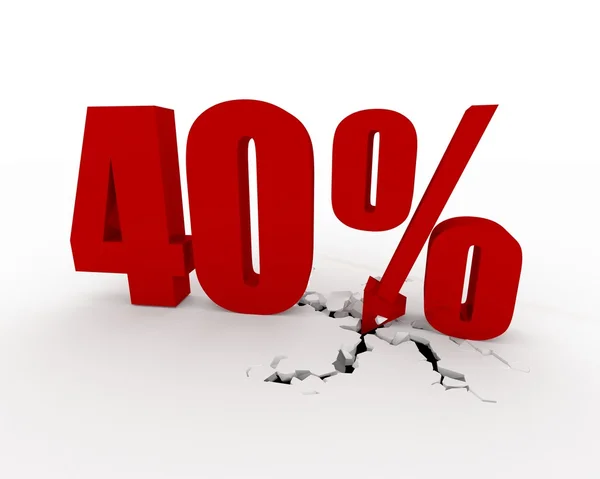 40% Rabatt (Preis gesunken) — Stockfoto