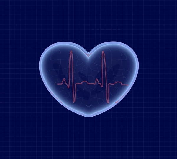 Background cardiogram — Stock Photo, Image