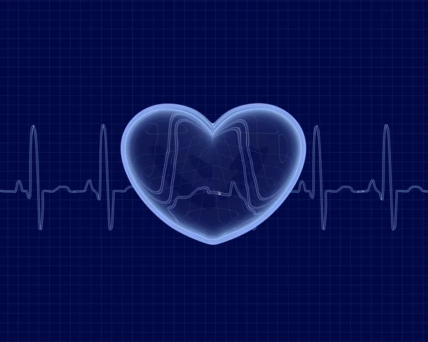 Háttér cardiogram — Stock Fotó