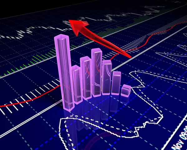 grafik, (gelir artışı gösteren diyagram)