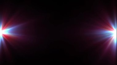 Kırmızı yıldızı parlayan ışık